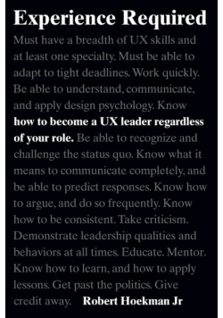 Experience Required