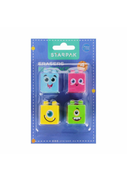 Gumki do mazania Blocks 4 szt.