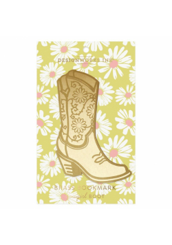 Metalowa zakładka do książek duża - cowgirl boot
