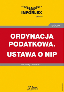 Ordynacja Podatkowa. Ustawa O Nip