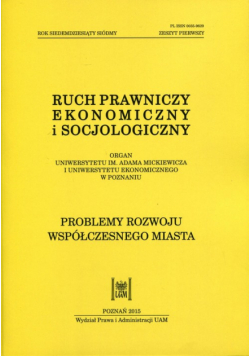 Ruch prawniczy, ekonomiczny i socjologiczny 77/2015/1