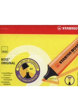 Zakreślacz Stabilo Boss żółty Display 10 sztuk