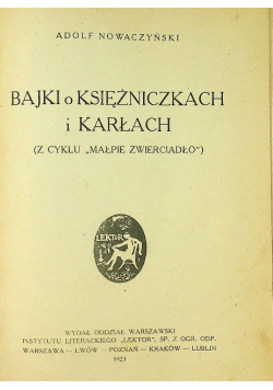 Bajki o ksiezniczkach i karłach 1923 r.