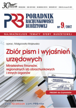 Zbiór pism i wyjaśnień urzędowych Ministerstwa Finansów, regionalnych izb obrachunkowych i innych organów