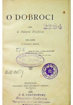 O dobroci 1890 r.