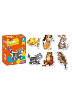 Puzzle Zwierzęta domowe 6 obrazków