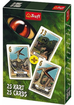 Karty Piotruś Dinozaury 1x25 listków