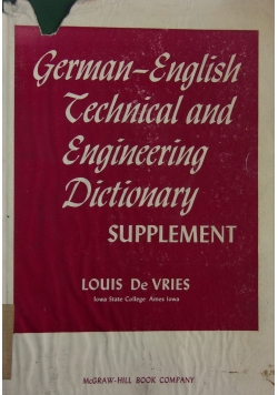 German English Technical And Engineering Dictionary