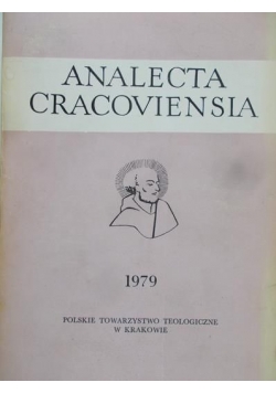 Florkowski Eugenius -  Analecta Cracoviensia XI