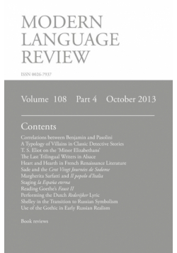 Modern Language Review (108