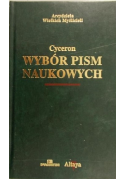 Cyceron Wybór pism naukowych