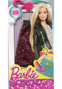 Barbie Ubranko spódniczka dla Barbie bordowa