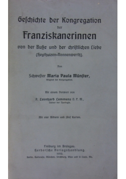 Geschichte der Kongregation der Franziskanerinnen,1910 r.