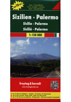 Sycylia Palermo Mapa 1:150 000, Freytag&berndt