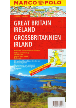Wielka Brytania Irlandia mapa samochodowa 1:800 000 Marco Polo