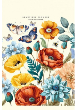 Notatnik 105x165/64K linia kwiaty i motyle FRESH