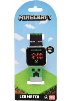 Zegarek LED z kalendarzem Minecraft MIN4165