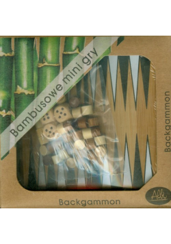 Bambusowe mini gry Backgammon