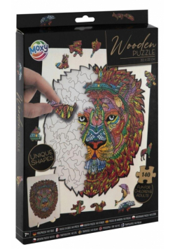 Drewniane puzzle 2D Lew 140el.