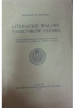 Literackie walory pamiętników cezara, 1933r.