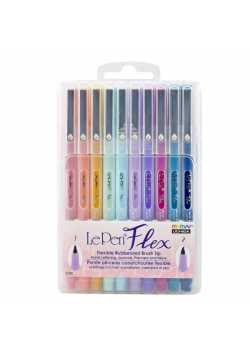 Cienkopisy Le Pen Flex Pastel 10 kolorów