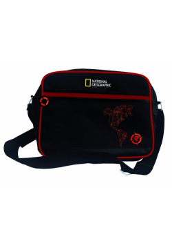 Torba na ramię z przegrodą na laptopa National Geographic Compass Red