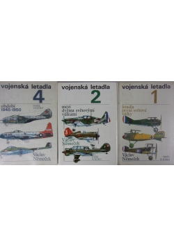 Vojenska Letadla , tom 1,2,4