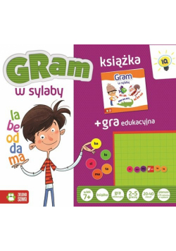 Gra w sylaby książka + gra edukacyjna