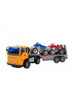 Auto laweta z 2 quadami