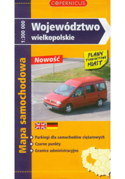 Województwo wielkopolskie mapa samochodowa