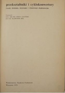 Przekształtniki i cyklokonwertory