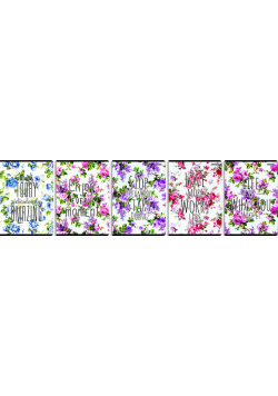 Brulion A4 Top-2000 w linie 96 kartek Women Style mix