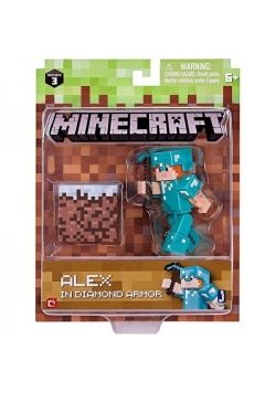 Minecraft - figutka Alex w diamentowej zbroi