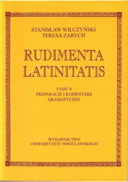 Rudimenta latinitatis Część II