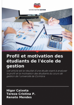 Profil et motivation des étudiants de l'école de gestion