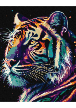 Malowanie po numerach - Fantastyczny tygrys 40x50