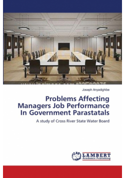 Problems Affecting Managers Job Performance In Government Parastatals