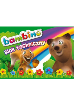 Blok techniczny A4 Bambino 10 kartek Miś