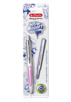 Długopis atramentowy my.pen biało-różowy