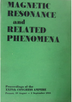 Magnetic resonance and related phenomena