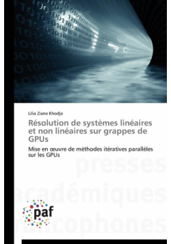 Résolution de systèmes linéaires et non linéaires sur  grappes de gpus