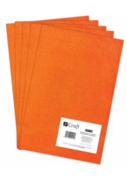 Filc poliestrowy A4 orange 5 szt.