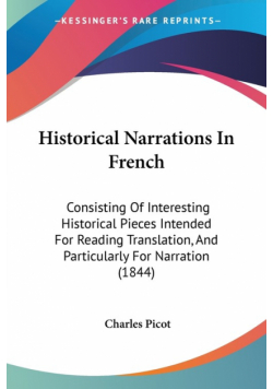 Historical Narrations In French