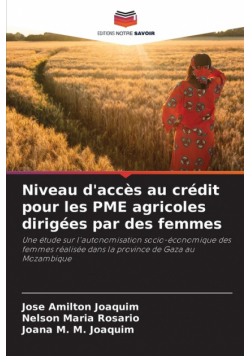Niveau d'accès au crédit pour les PME agricoles dirigées par des femmes