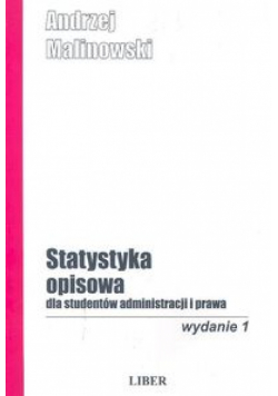 Statystyka opisowa dla studentów administracji i prawa