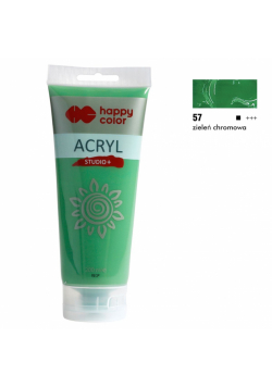 Farba akrylowa Studio 200 ml zieleń chromowa Happy Color