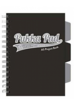 Kołozeszyt Pukka Pad A5 Project Book Black & Grey czarny