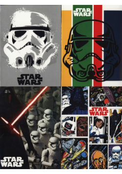 Zeszyt A5 Star Wars w linie 32 kartki 10 sztuk mix