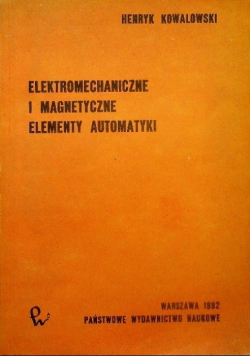 Elektromechaniczne i magnetyczne elementy automatyki