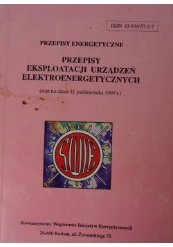 Przepisy eksploatacji urządzeń elektroenergetycznych